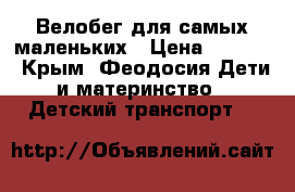 Велобег для самых маленьких › Цена ­ 1 300 - Крым, Феодосия Дети и материнство » Детский транспорт   